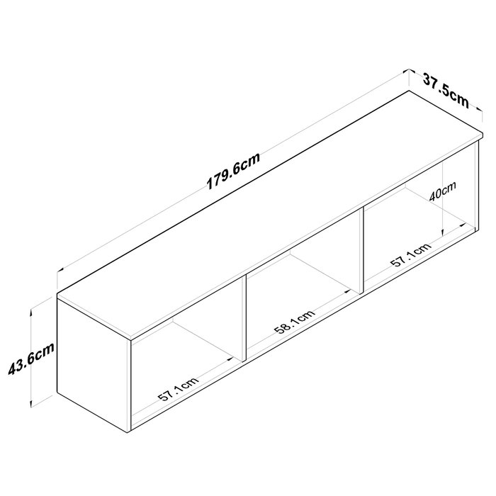 Hanah Home Armario Multiusos EA103 - 2387 Nogal y Blanco Hanah Home Armario Multiusos EA103 - 2387 Nogal y Blanco